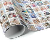 Erstellen Sie Ihre eigene 25-Foto Collage Geschenkpapier (Rolleneckpunkt)