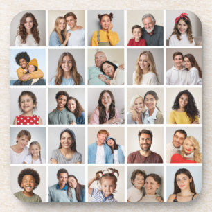 Erstellen Sie Ihre eigene 25-Foto Collage Getränkeuntersetzer