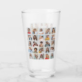 Erstellen Sie Ihre eigene 25-Foto Collage Glas (Rückseite)