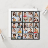 Erstellen Sie Ihre eigene 25-Foto Collage Karte (Vorderseite/Rückseite Beispiel)