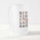 Erstellen Sie Ihre eigene 25-Foto Collage Mattglas Bierglas (Vorderseite Links)