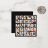 Erstellen Sie Ihre eigene 25-Foto Collage Mitteilungskarte (Vorderseite/Rückseite Beispiel)