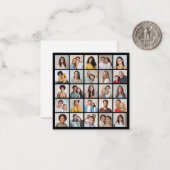 Erstellen Sie Ihre eigene 25-Foto Collage Mitteilungskarte (Vorderseite/Rückseite Beispiel)