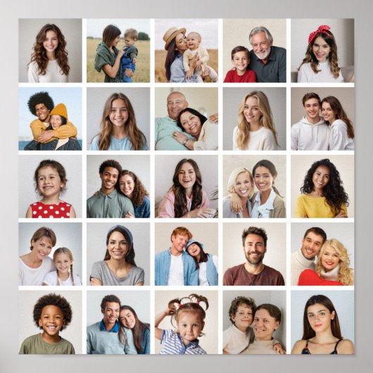 Erstellen Sie Ihre eigene 25-Foto Collage Poster (Vorne)