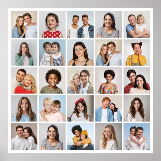 Erstellen Sie Ihre eigene 25-Foto Collage Poster (Vorne)