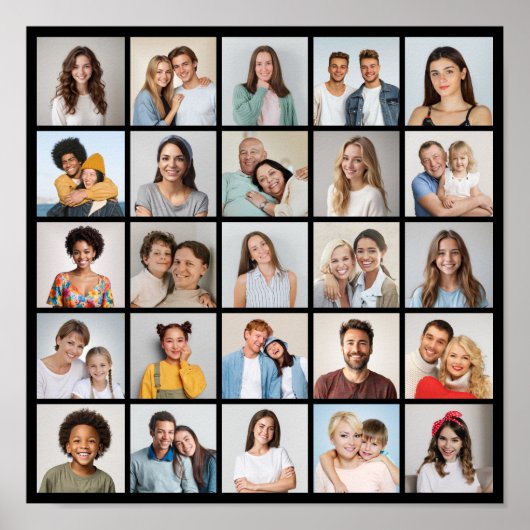 Erstellen Sie Ihre eigene 25-Foto Collage Poster (Vorne)