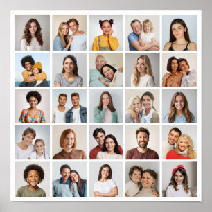 Erstellen Sie Ihre eigene 25-Foto-Collage Poster