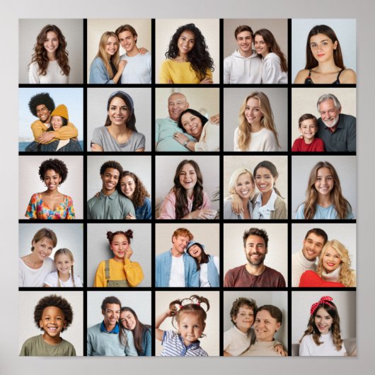 Erstellen Sie Ihre eigene 25-Foto Collage Poster (Vorne)