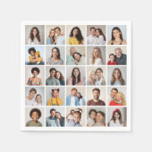Erstellen Sie Ihre eigene 25-Foto Collage Serviette (Vorderseite)