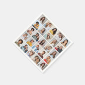 Erstellen Sie Ihre eigene 25-Foto Collage Serviette (Ecke)