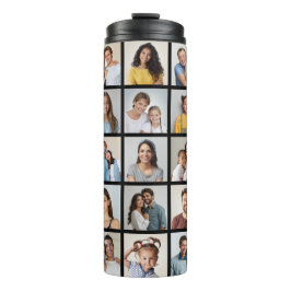 Erstellen Sie Ihre eigene 25-Foto Collage Thermosbecher