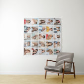 Erstellen Sie Ihre eigene 25-Foto Collage Wandteppich (Beispiel (Horizontal))