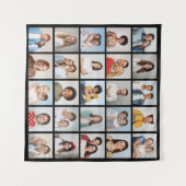 Erstellen Sie Ihre eigene 25-Foto Collage Wandteppich (Vorderseite (Horizontal))