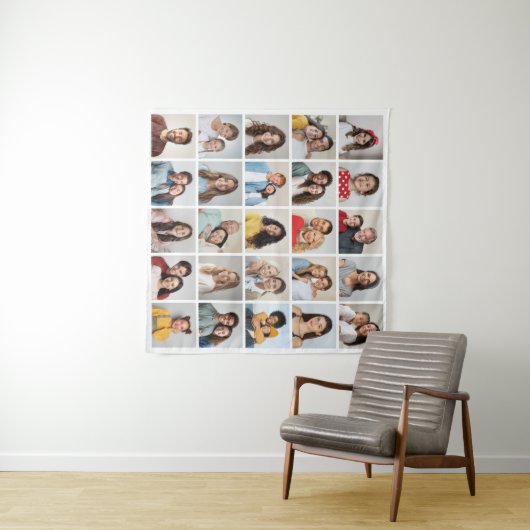 Erstellen Sie Ihre eigene 25-Foto Collage Wandteppich (Beispiel (Horizontal))