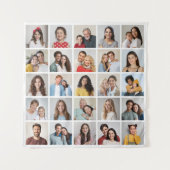 Erstellen Sie Ihre eigene 25-Foto Collage Wandteppich (Vorderseite)