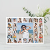 Erstellen Sie Ihre eigene 27-Foto-Collage-Grußkart (Stehend Vorderseite)