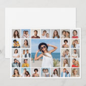 Erstellen Sie Ihre eigene 27-Foto-Collage-Grußkart (Vorne/Hinten)