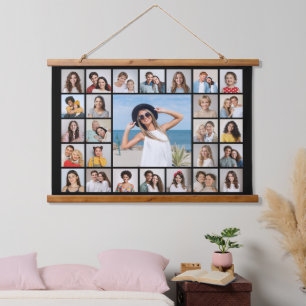Erstellen Sie Ihre eigene 27 FotoCollage Wandteppich Mit Holzrahmen