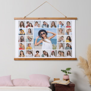 Erstellen Sie Ihre eigene 27 FotoCollage Wandteppich Mit Holzrahmen