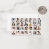 Erstellen Sie Ihre eigene 28 FotoCollage Mitteilungskarte (Vorderseite/Rückseite Beispiel)