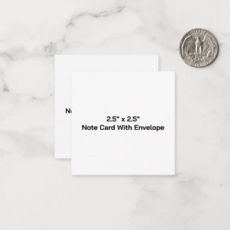 Erstellen Sie Ihre eigene 2,5"x2,5" Notizkarte mit Mitteilungskarte