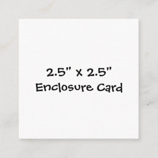 Erstellen Sie Ihre eigene 2,5" x 2,5" Umschlagkart Begleitkarte