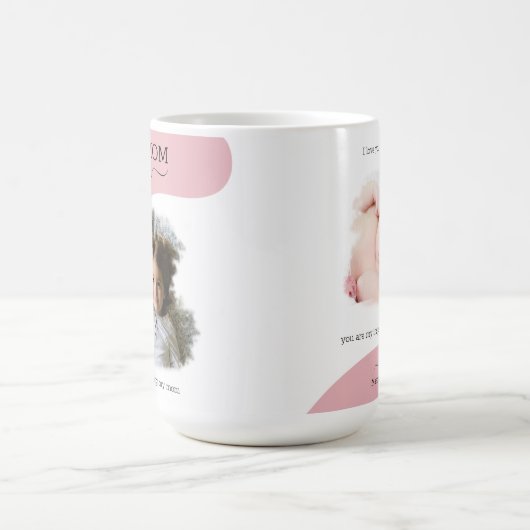Erstellen Sie Ihre eigene 2-Foto-Mama für Personal Kaffeetasse (Mittel)