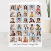 Erstellen Sie Ihre eigene 30-Foto-Collage hinzufüg Karte (Vorderseite)