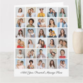 Erstellen Sie Ihre eigene 30-Foto-Collage hinzufüg Karte (Vorderseite)