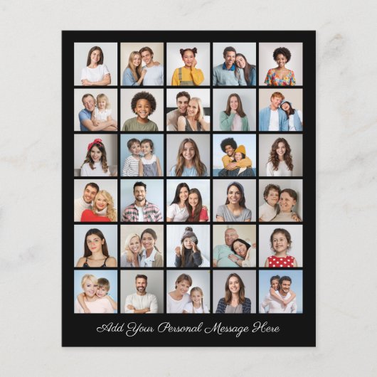 Erstellen Sie Ihre eigene 30 FotoCollage Flyer (Vorne)