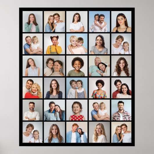 Erstellen Sie Ihre eigene 30 FotoCollage Poster (Vorne)