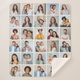 Erstellen Sie Ihre eigene 30 FotoCollage Sherpadecke