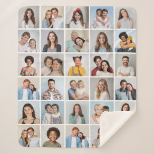 Erstellen Sie Ihre eigene 30 FotoCollage Sherpadecke