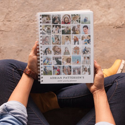Erstellen Sie Ihre eigene 30 x Foto Collage Jährli Planer