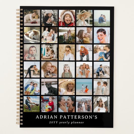 Erstellen Sie Ihre eigene 30 x Foto Collage Jährli Planer (Vorderseite)
