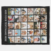 Erstellen Sie Ihre eigene 30 x Foto Collage Keepak Fleecedecke (Vorderseite (Horizontal))