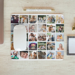 Erstellen Sie Ihre eigene 30 x Foto-Collage quadra Mousepad