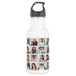 Erstellen Sie Ihre eigene 32 FotoCollage Edelstahlflasche