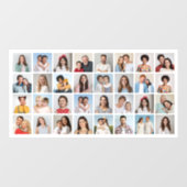 Erstellen Sie Ihre eigene 32 FotoCollage Fensteraufkleber (Blatt)