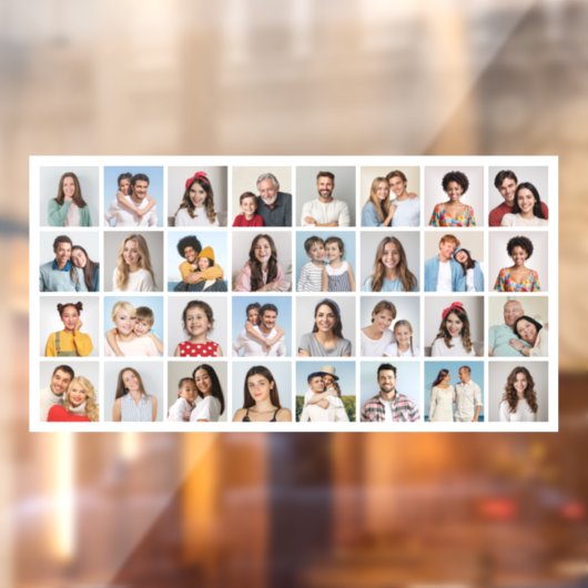 Erstellen Sie Ihre eigene 32 FotoCollage Fensteraufkleber (Blatt 2)