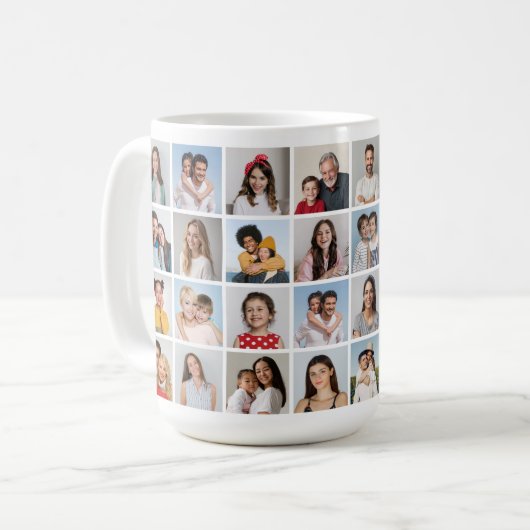 Erstellen Sie Ihre eigene 32 FotoCollage Kaffeetasse (Vorderseite Links)