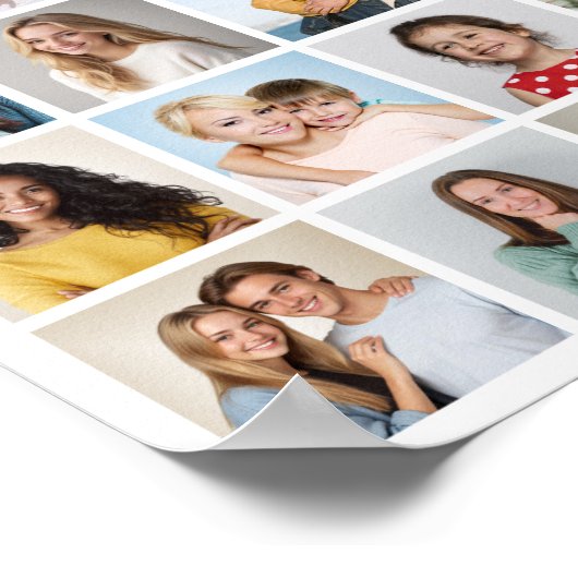 Erstellen Sie Ihre eigene 32 FotoCollage Poster (Ecke)