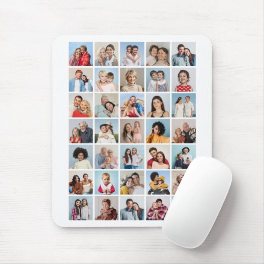 Erstellen Sie Ihre eigene 35-Bild Collage bearbeit Mousepad (Mit Mouse)