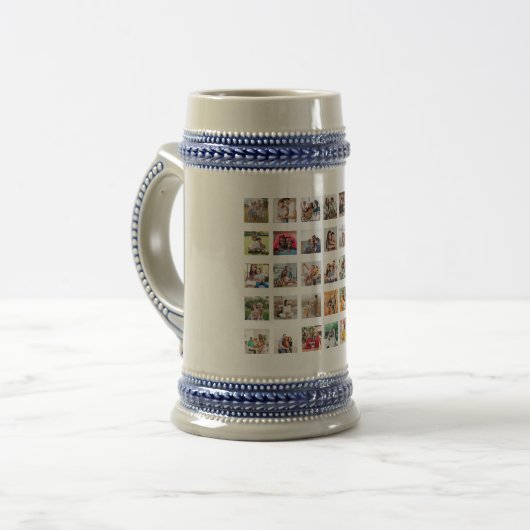 Erstellen Sie Ihre eigene 35-Foto Collage Bierglas (Vorderseite Links)