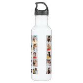 Erstellen Sie Ihre eigene 35-Foto Collage Edelstahlflasche (Rückseite)