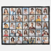Erstellen Sie Ihre eigene 35-Foto Collage Fleecedecke (Vorderseite (Horizontal))