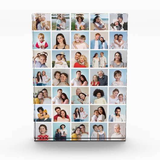 Erstellen Sie Ihre eigene 35-Foto Collage Fotoblock (Vorderseite)