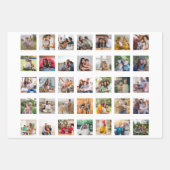 Erstellen Sie Ihre eigene 35-Foto Collage Geschenkpapier Set (Vorderseite)