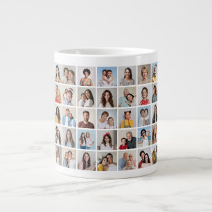 Erstellen Sie Ihre eigene 35-Foto Collage Jumbo-Tasse