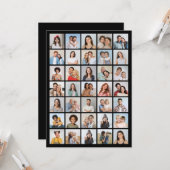 Erstellen Sie Ihre eigene 35-Foto Collage Karte (Vorderseite/Rückseite Beispiel)